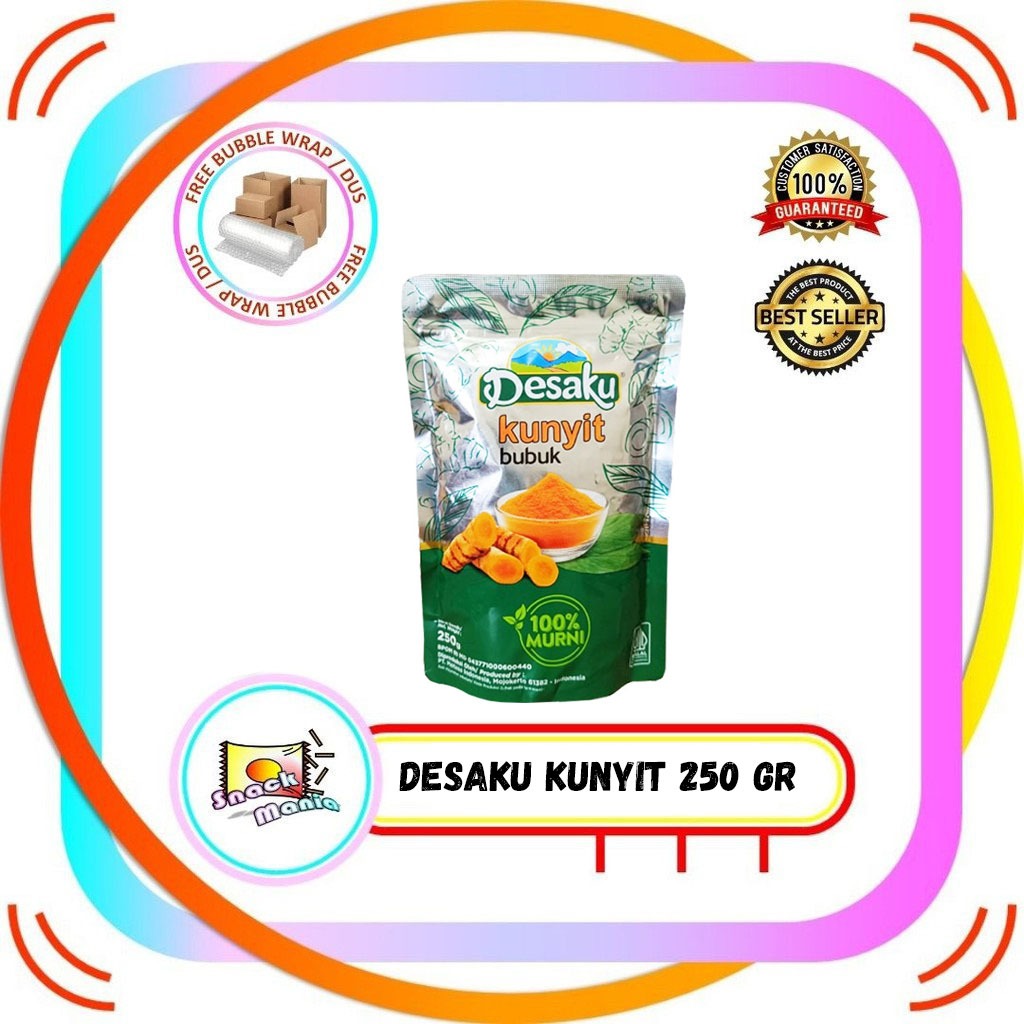 

Desaku Bubuk Kunyit Pouch 250 gr Rempah Bumbu Dapur Turmeric Powder