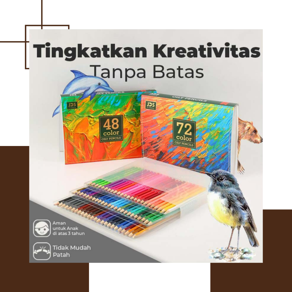 

Goto Gleam Pensil Warna Color Pencil Lengkap Isi 48 72 Pcs Besar
