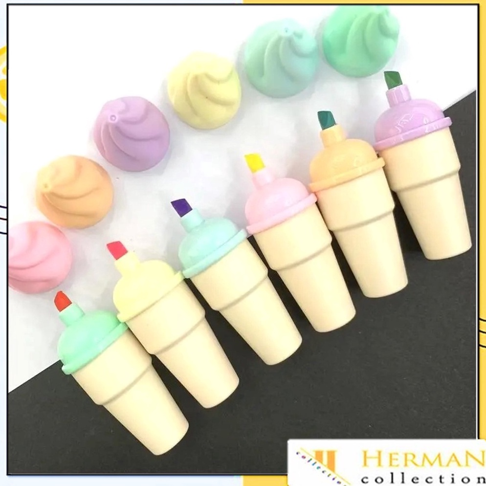 

Terbtas HC HighLighter Es Krim Cone 1 Set 6 Pcs Pouch Highliter Es Krim Cone Stationery Lucu Unik Penanda Buku Warna Warni Kado Viral Termurah Promo Terupdate