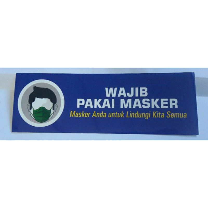 

Stiker Wajib Pakai Masker