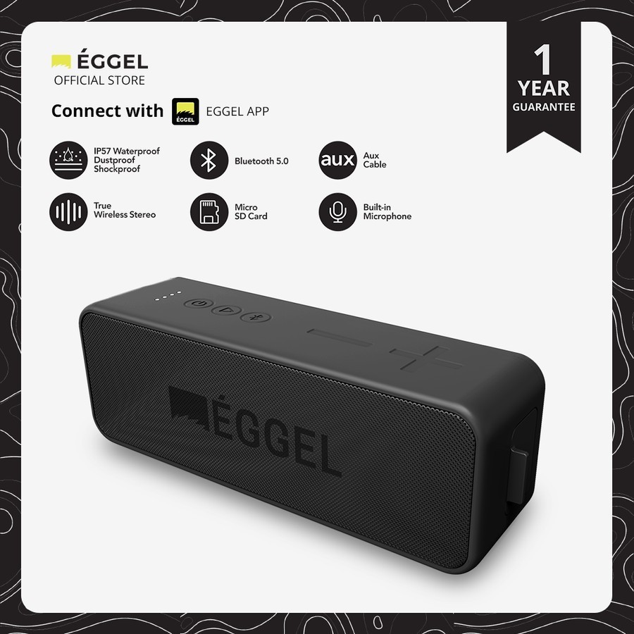 EGGEL Active 2S Waterproof Action Portable Bluetooth Speaker