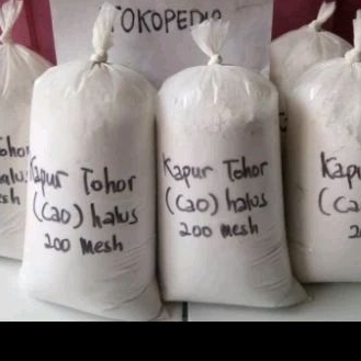 Kapur Tohor ( Kapur Padam ) Kalsium Oxide 1 kg