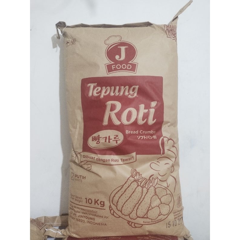 

J food TEPUNG ROTI BREADCRUMBS Putih 10kg