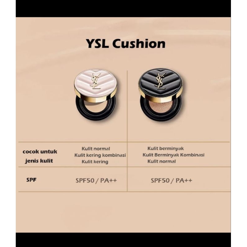 Yves Saint Laurent Cushion YSL All Hours Cushion Foundation SPF 50+/PA+++ (Gabungan Foundation)