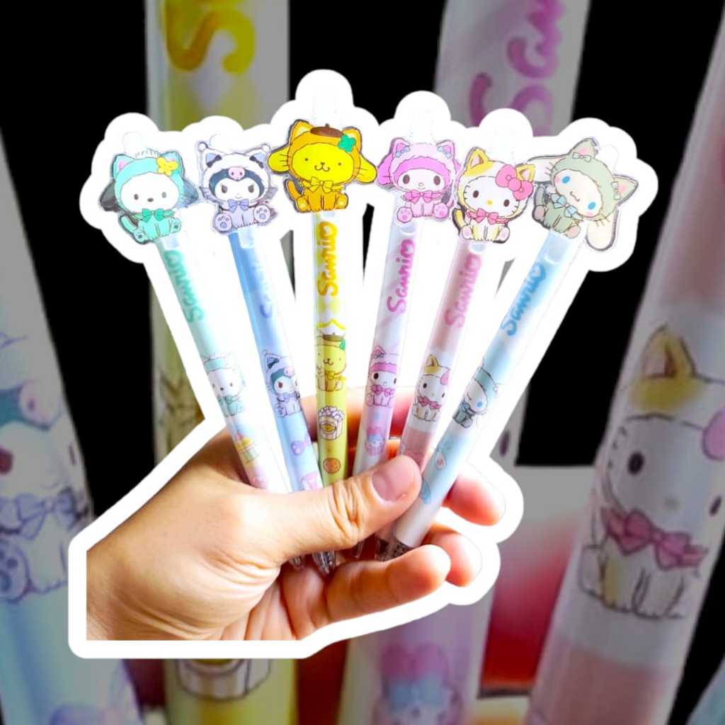 

HS- PULPEN PENGHAPUS MIKA SANRIO TINTA HITAM | PEN TINTA HITAM | PEN PENGHAPUS | PEN SANRIO | HELLOKITTY | POCACCO | CINAMORROL | KUROMO | MELODY | KUROMI