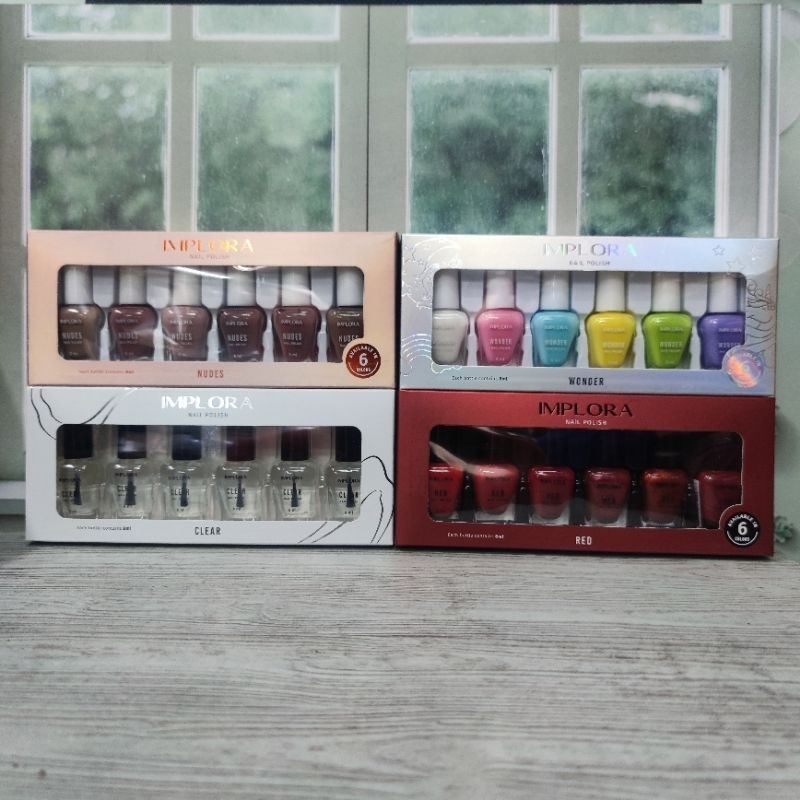 IMPLORA NAIL POLISH 8ML PER BOX, KUTEK IMPLORA KUTEK, CAT KUKU HALAL, KUTEK HALAL
