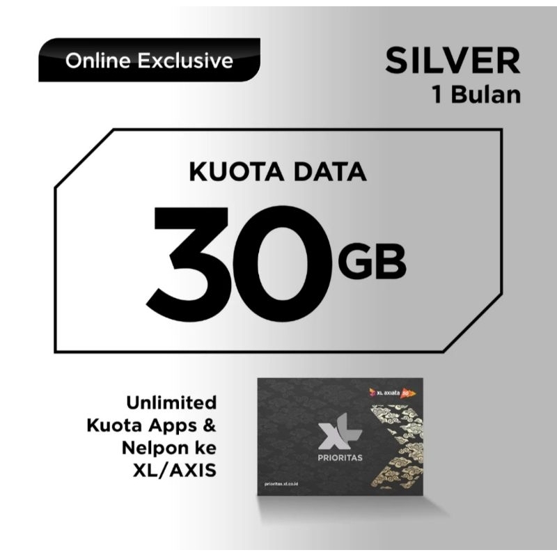 XL Prioritas Silver 30GB