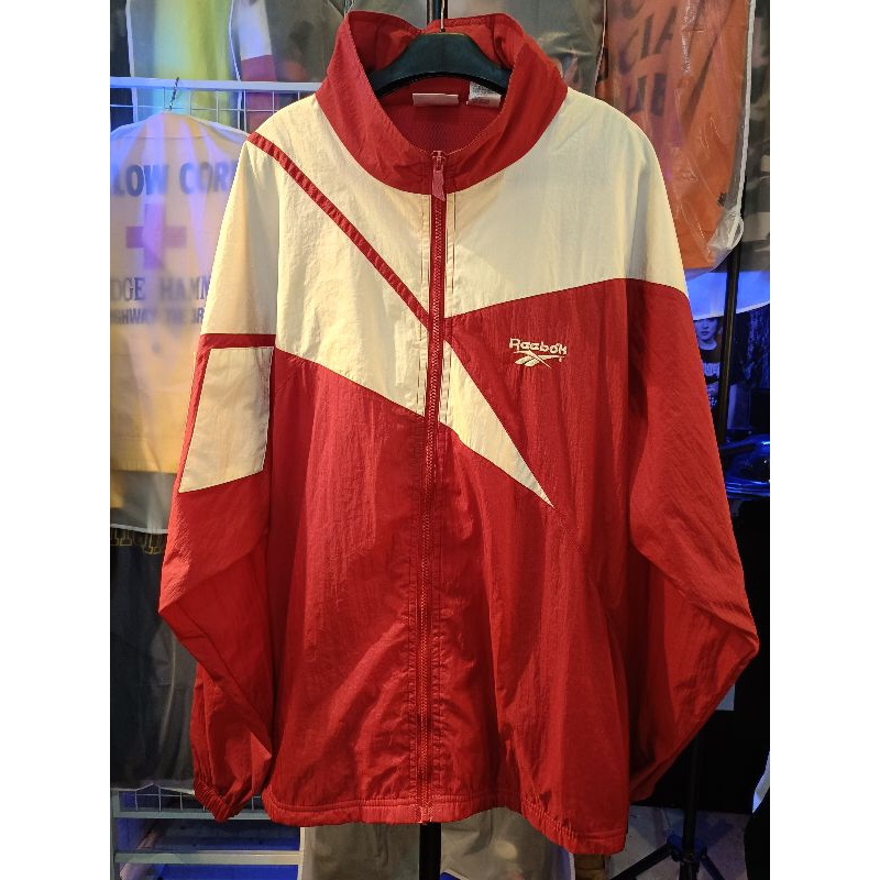 Jaket Windbreaker Reebok Big Logo Vintage Second