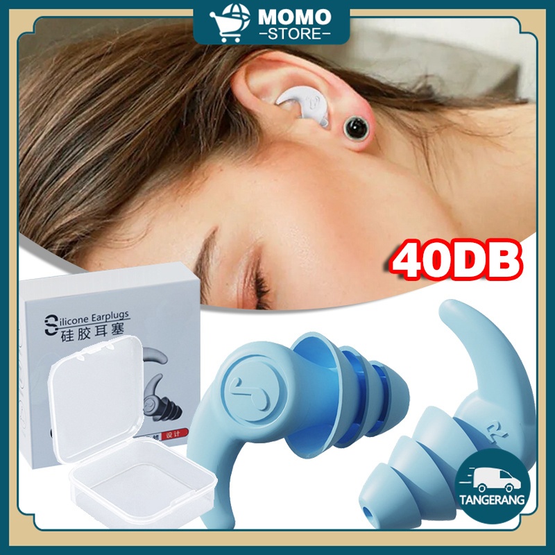Earplug 3 Layer Deep Sleep Earplug Silikon Nano Ear Plug Peredam Suara Penutup Kuping Untuk Tidur