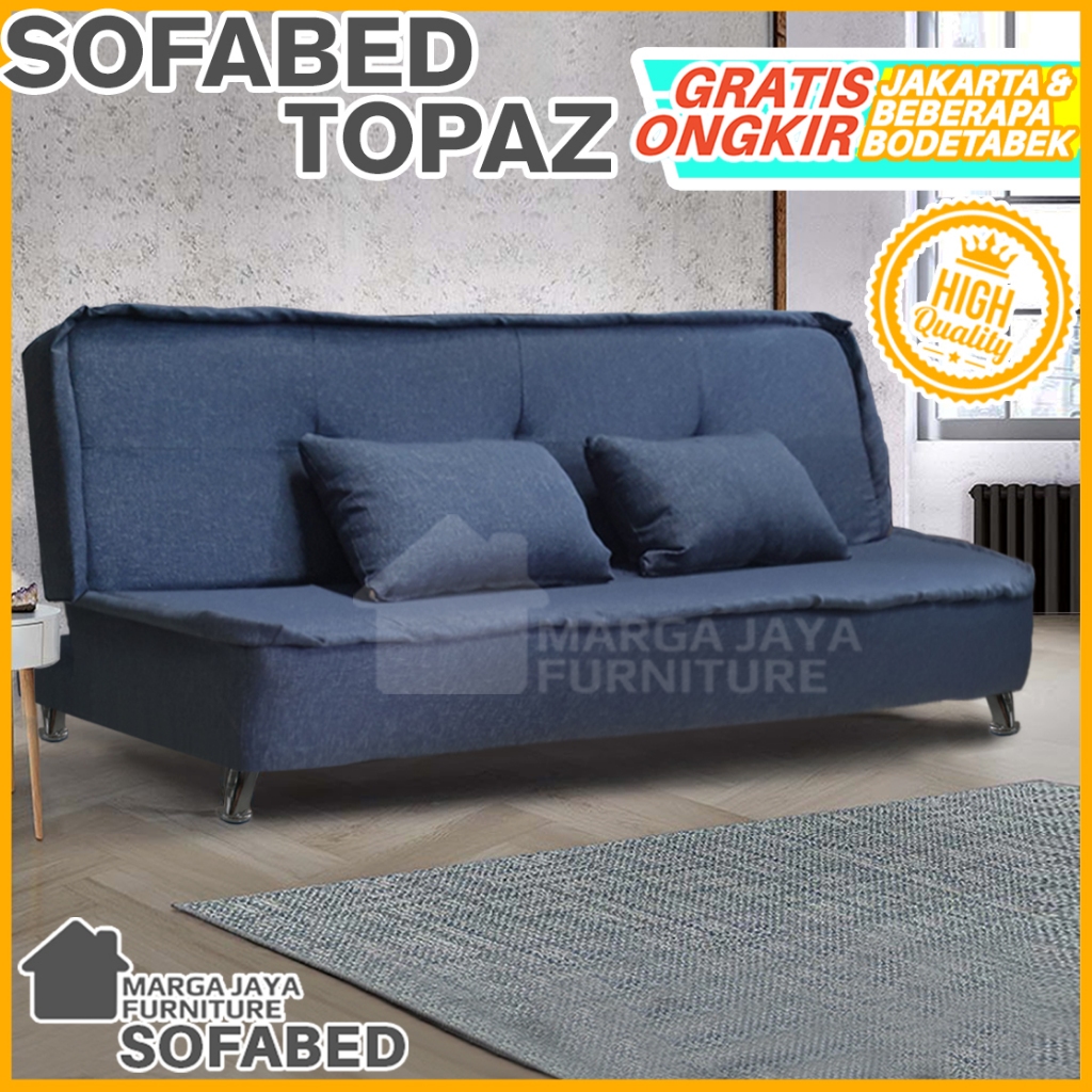 Sofabed minimalis topaz sofabed lipat kursi ruang tamu santai