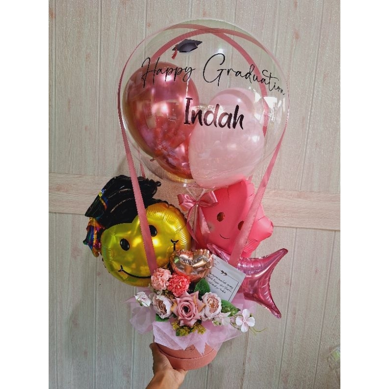 buket balon graduation/buket balon wisuda/buket semarang murah