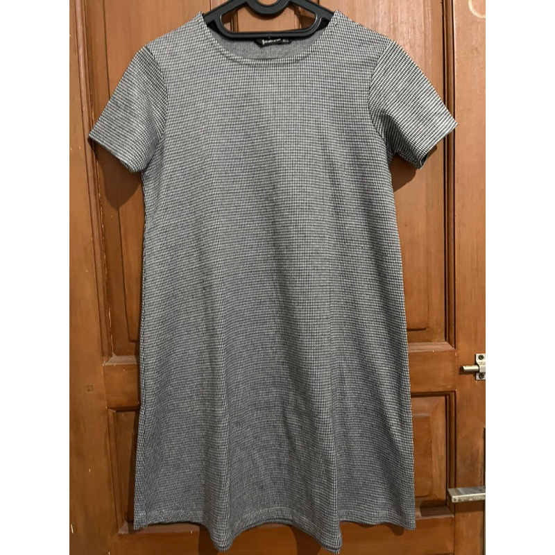 preloved dress grey stradivarius