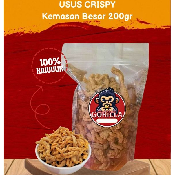 

MAKARONI GORILLA - USUS CRISPY RENYAH KEMASAN BESAR 200GR