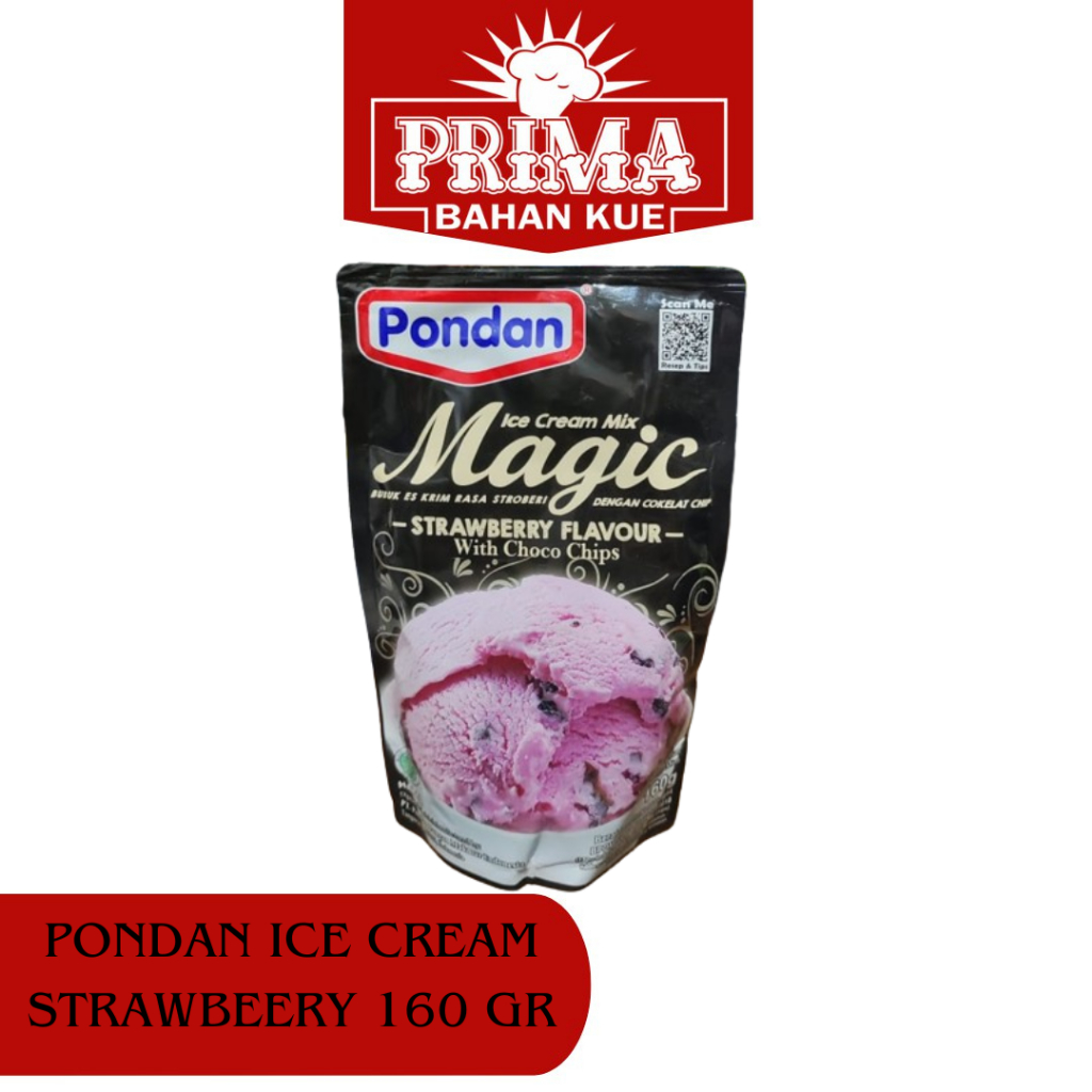 

PONDAN ICE CREAM STROBERI 160 GR/TEPUNG ADONAN ICE CREAM SIAP PAKA