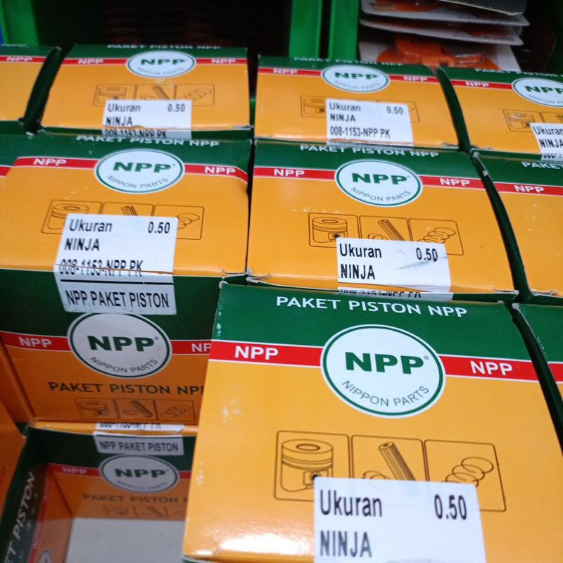 PAKET PISTON, RING, BOSH KLEP MOTOR NINJA OV 50 ORIGINAL NPP