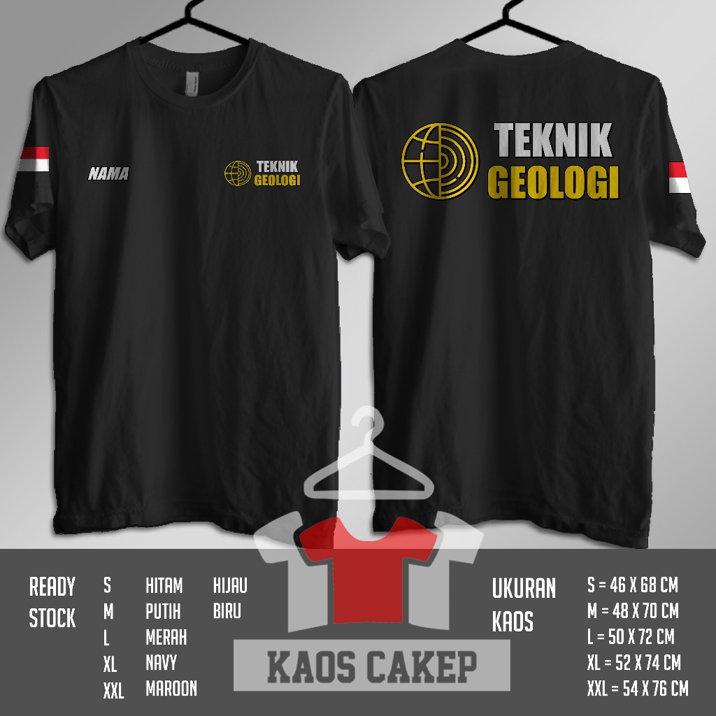 Kaos Baju Teknik Geologi Gratis Nama Kamu Kaos Distro