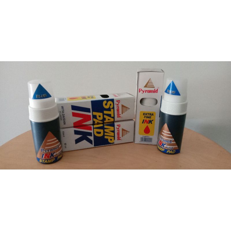 

Stamp Pad Ink Refill/isi ulang tinta stempel Pyramid Biru