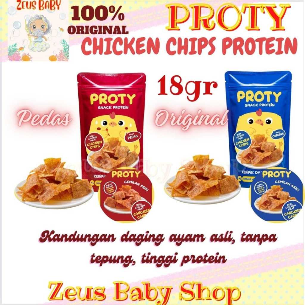 

PROTY SNACK DAGING AYAM RENDAH KALORI 18G