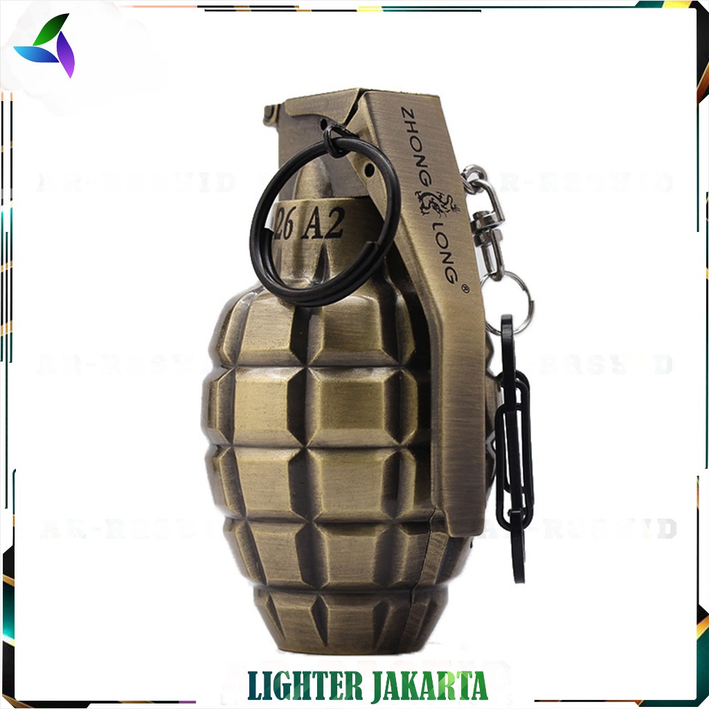 Korek Api Bara Gas Granat Gold Zhong Long Lighter ZL-806