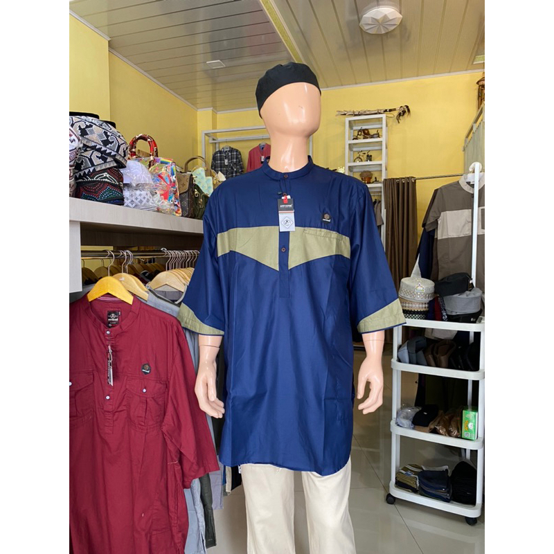 Koko Kurta Outdoor dewasq Assyauqie Lengan 3/ 4 Bahan Twill