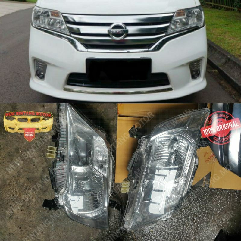 Headlamp nissan serena C26 2013 2015 original