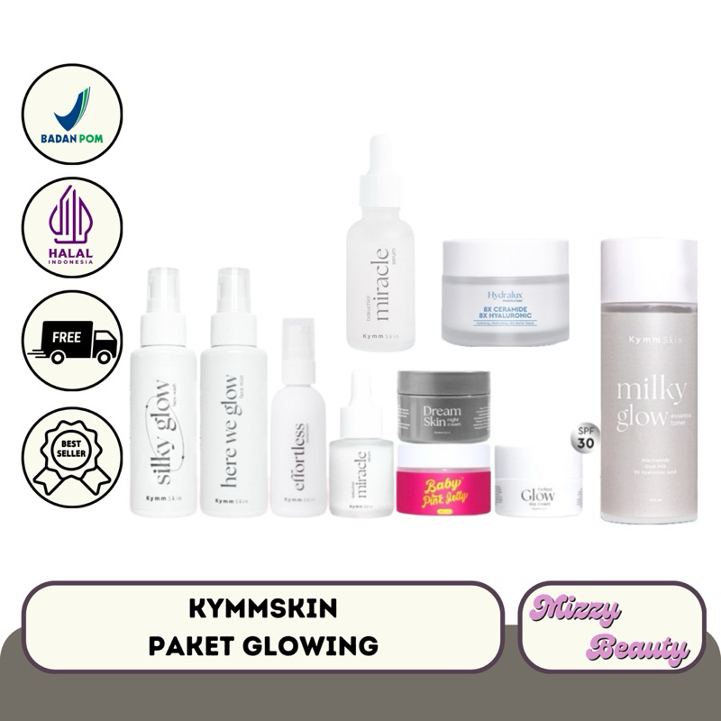 [READY] KYMMSKIN EFFORTLESS SUNSCREEN / KYMMSKIN FACE MIST / KYMMSKIN PAKET LENGKAP SKINCARE