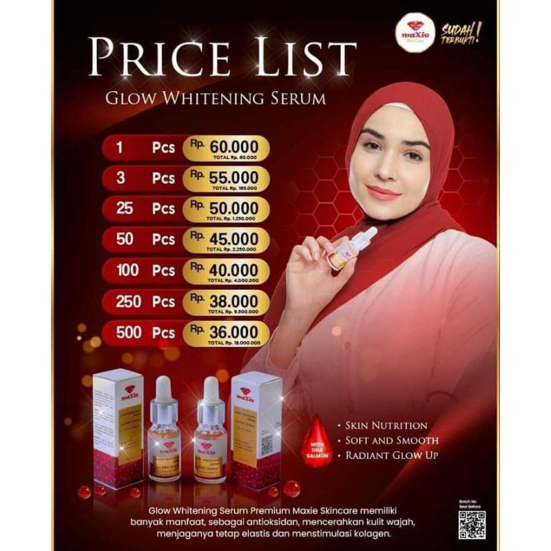 serum maxie glow skincare original 100%