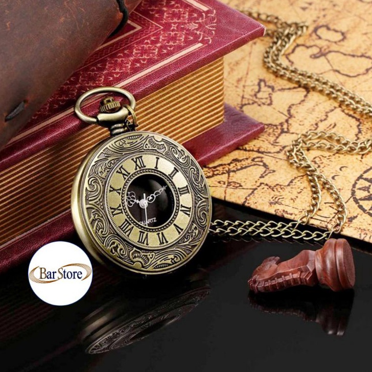 Kode NOU424 Kado Hadiah Ulang Tahun Unik  Jam Unik Saku Vintage Pocket Watch  Jam Saku Antik Kuno  J