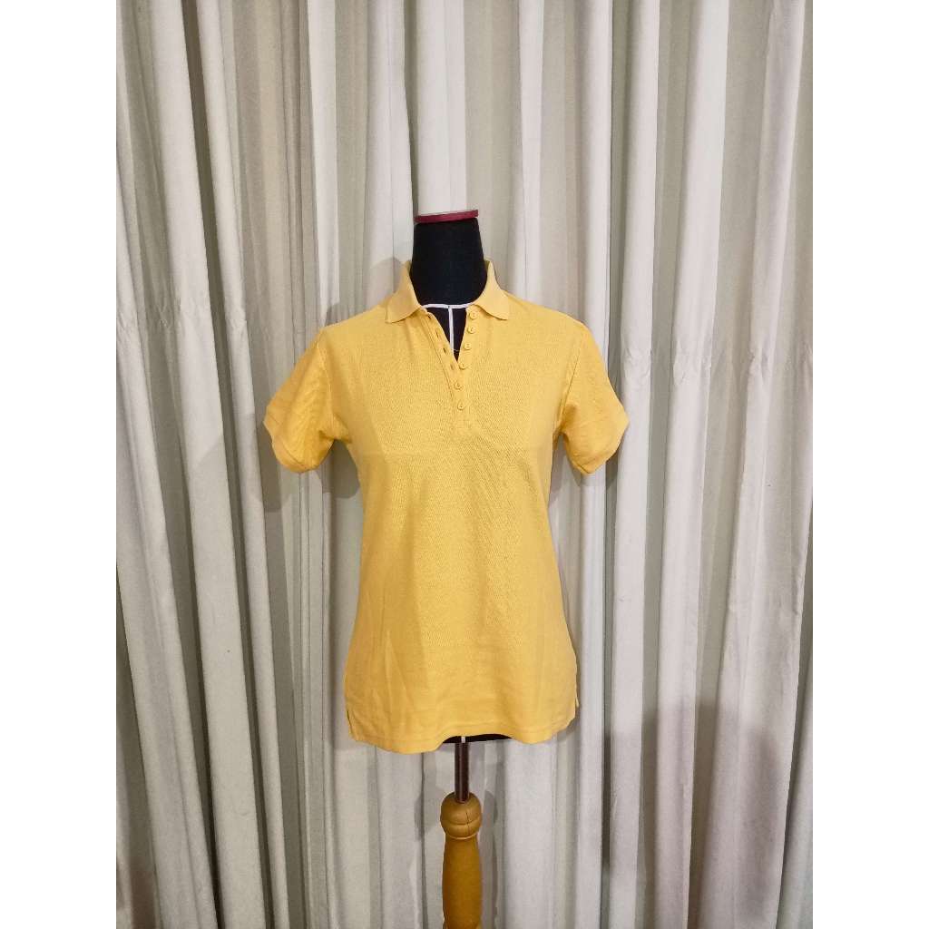Yellow Top shirt polo Posch Boy Atasan wanita Posh Boy