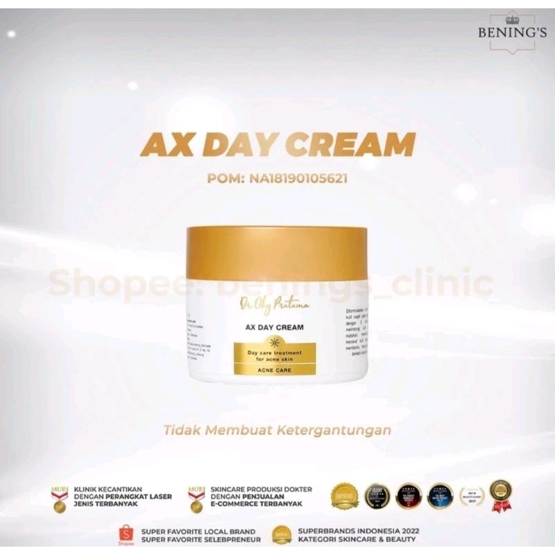 Ax Day Cream dari Bening's Clinic Original