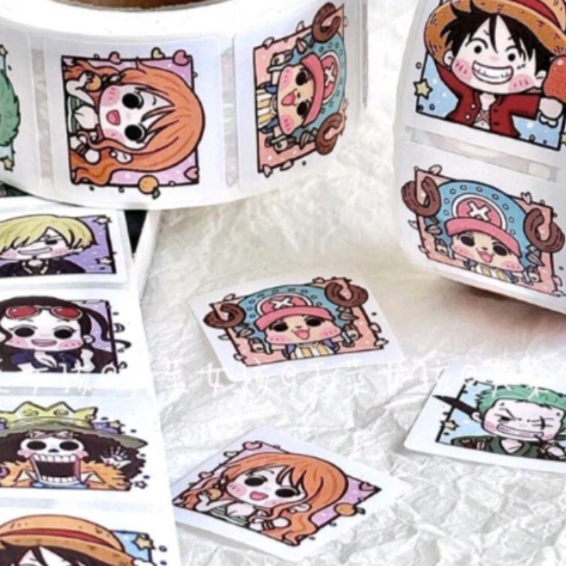 

YAYASSIEE - STIKER MINI [10 PCS] ANIME ONE PIECE KIMETSU NARUTO