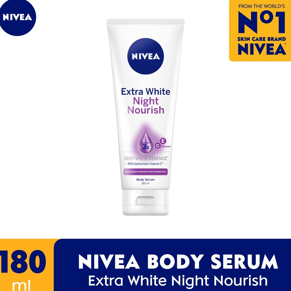 Dijual Murah ORIGINAL NIVEA Extra White Night Nourish Body Serum 18 ml  Nivea Body Serum  Body Lotio