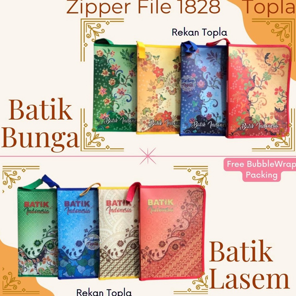 

SALEE Map Zipper Map Zipper Motif Batik Map Plastik reseleting Motif Batik Map Reseleting Folio Map Tenteng Batik Zipper File Warna Batik Zipper File Topla ZF 1828 Motif Batik B6W