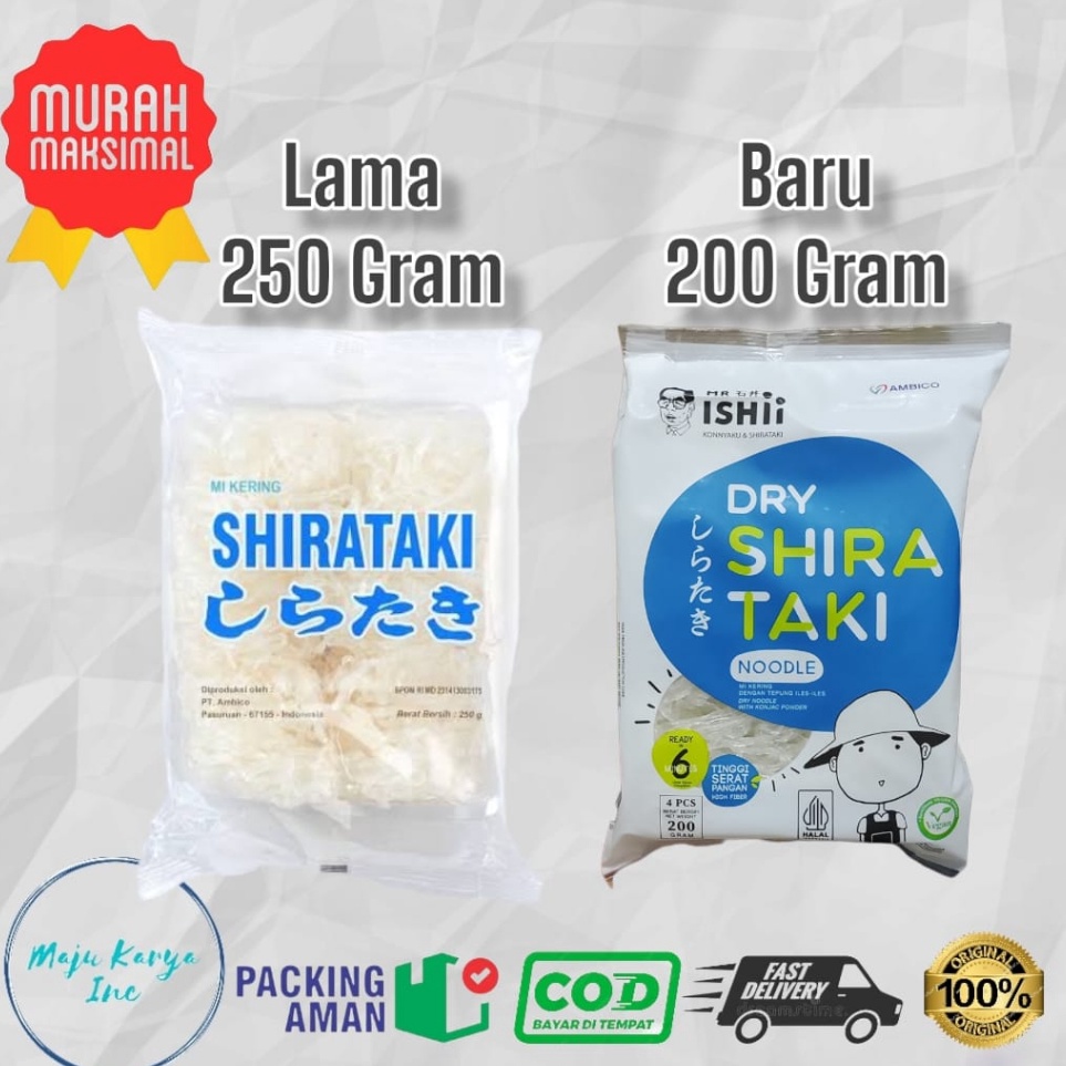 

Ready Stock Dry Shirataki Mie Shirataki kering 25 gram