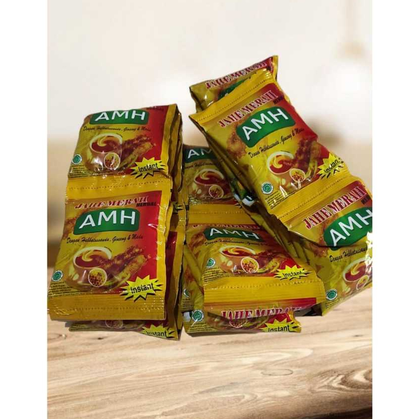 

Promo !! Jahe Merah A M H _ Habbatussauda , Ginseng, Madu - Kemasan Renceng isi10 saset - Harga Temurah