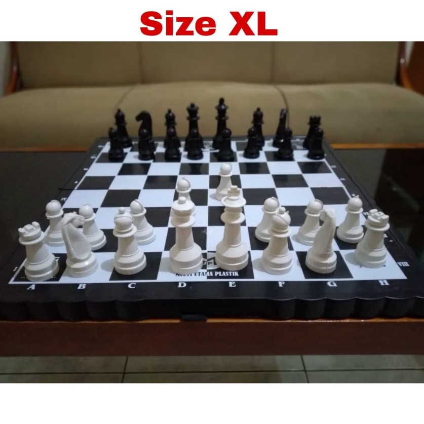 Papan Catur Plastik Ukuran Besar XL JUMBO  Chess Board Games PALING BESAR