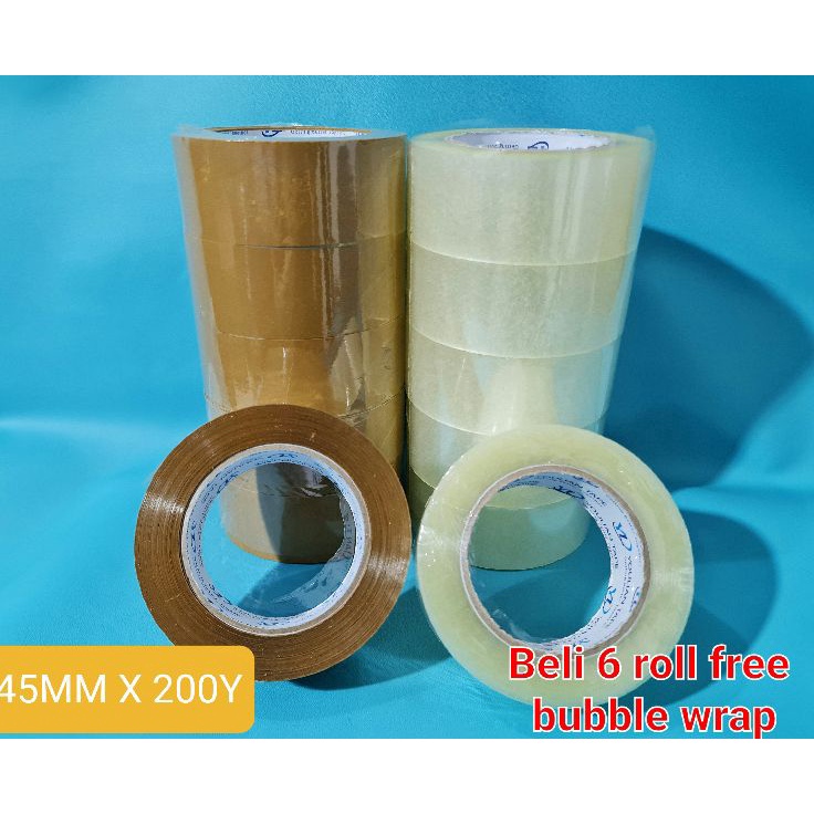 

MODEL PQY89 Lakban 45mm 2Y Tape lakban bening Isolasi bening