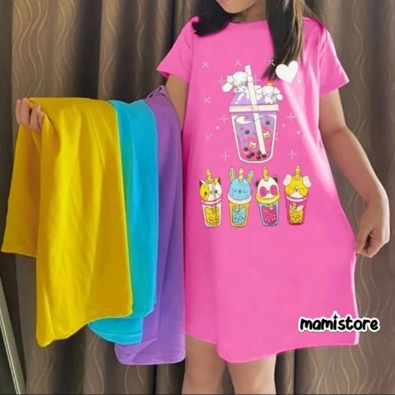 Daster Boba Anak Perempuan / Daster Anak / Daster Boba / Dress Anak
