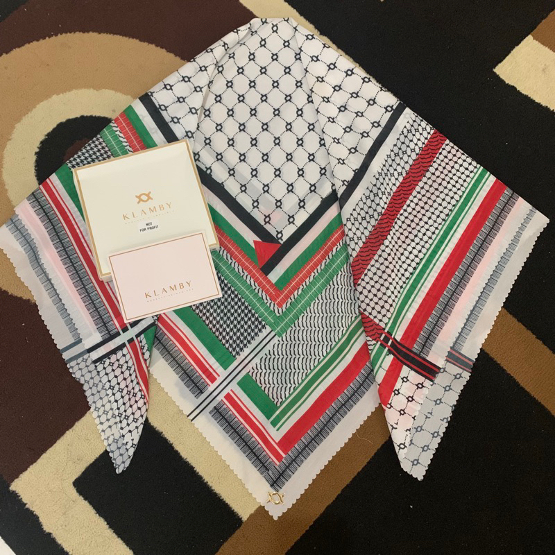 Preloved - Palestine Scarf - White - Klamby