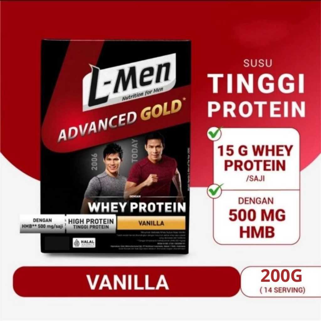 LMen L-Men Advanced Whey Protein  Suplemen Olahraga Tinggi Protein