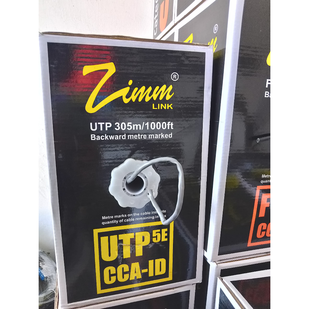 Kabel UTP CAT6 ZimmLink Kabel LAN UTP CAT 6 1Roll 305 Meter