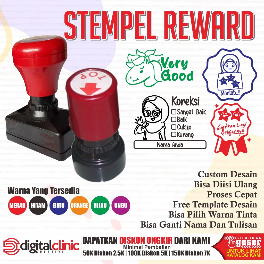 

Stempel Nilai Guru Penilaian Koreksi Checked Reward