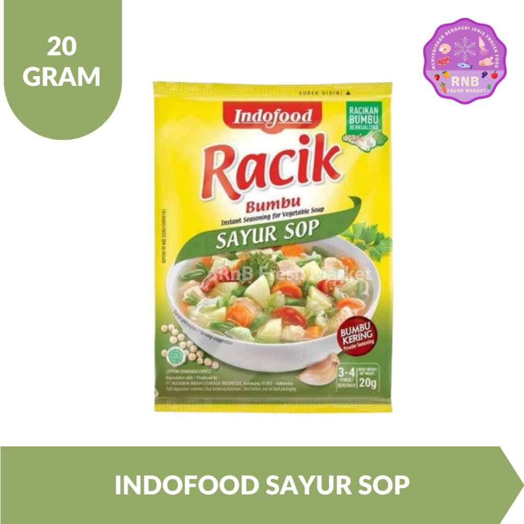 

Indofood Racik Bumbu Sayur Sop Netto 20 Gram