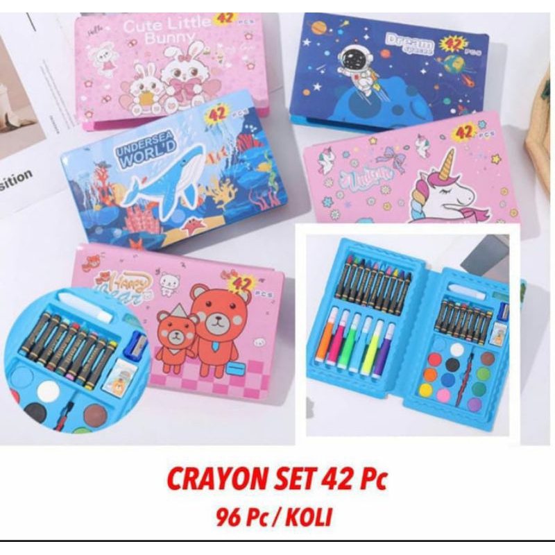 

Crayon Warna 42 Set Pensil Warna Anak Sekolah