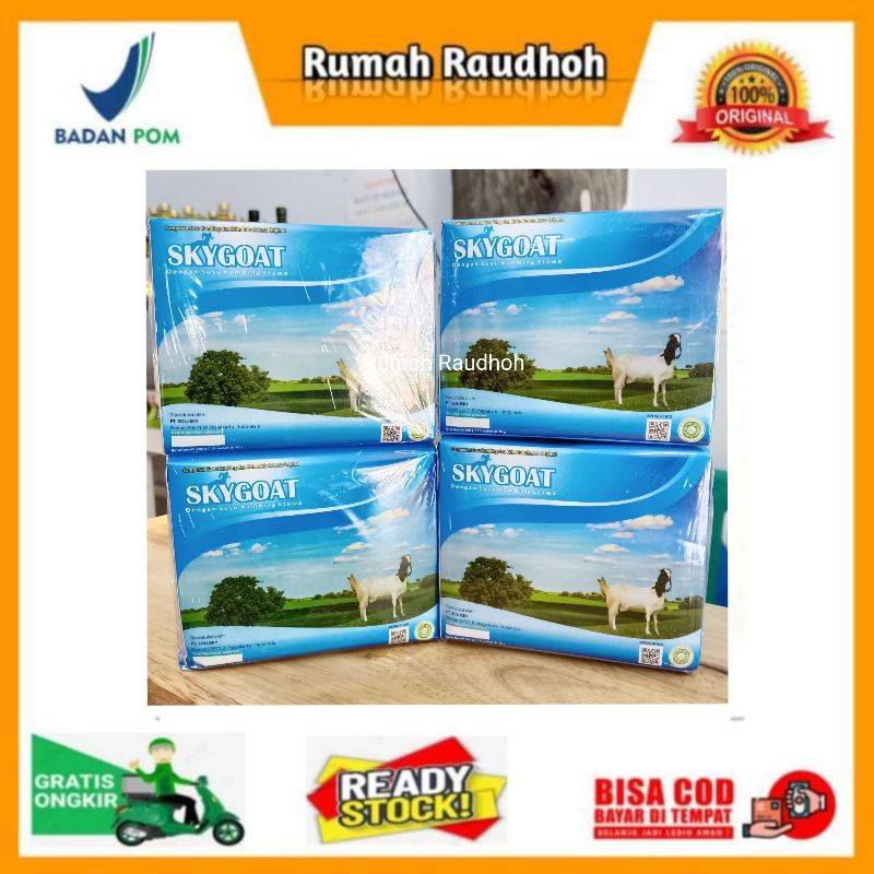 

SKYGOAT 4 BOX - SUSU KAMBING ETAWA BUBUK FULL CREAM RASA ORIGINAL