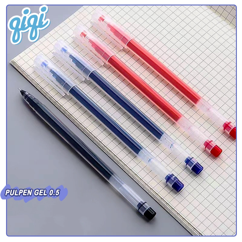 

Gel pen 0.5mm pulpen gel 3 Warna 1 PCS mimi grosir Pen Gel Cair Pena Transparant Pen Gel - Qiqi Treasure
