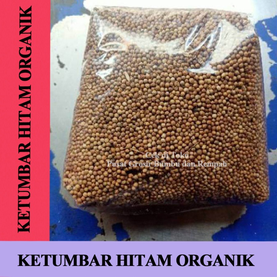 

KETUMBAR HITAM 1 KG / Ketumbar Hitam 1 Kg Asli Pilihan Biji Ketumbar Wangi Alami - Ketumbar Bahan - Ketumbar Masak / Ketumbar Harum Asli - Tanpa Pemutih - Harga Grosir - Black Coriander - Herbal - JSR