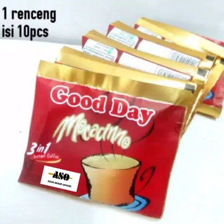 

GROSIR MURAH GOOD DAY MOCCACINO sachet 2 gram Renceng ISI 1