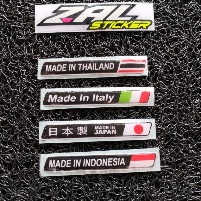 

sticker timbul madein Japan sticker timbul