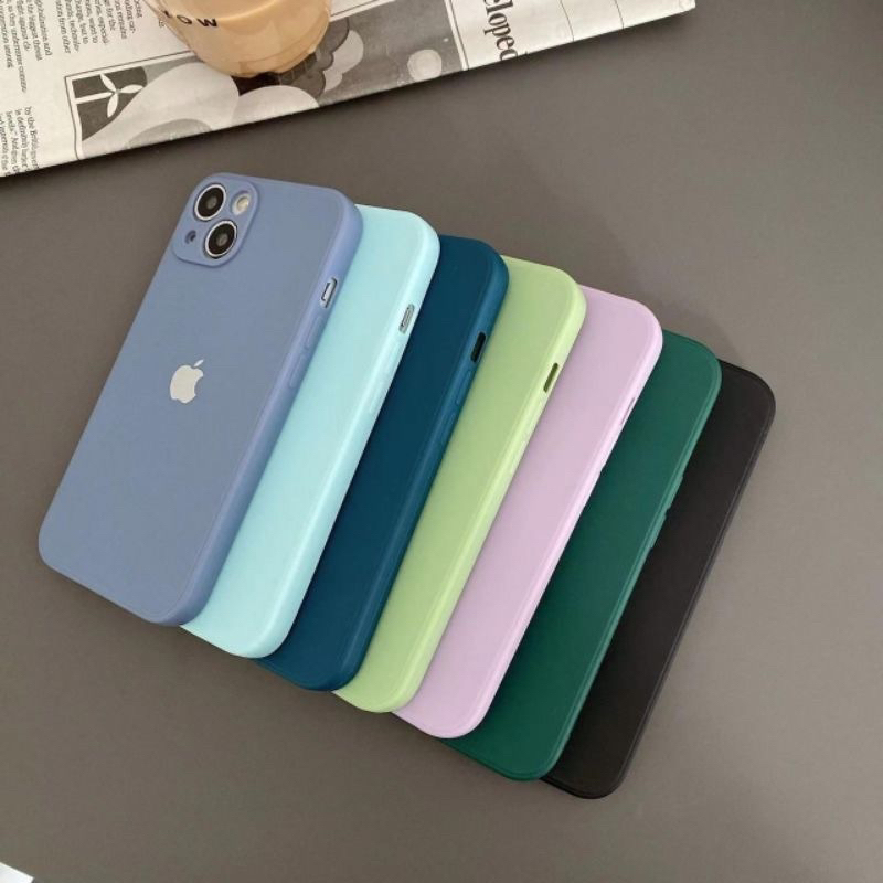 READY STOCK EDGE SQUARE SILIKON CASE IPHONE 7 8 SE 2020 7+ 8+ X XS XR XS MAX